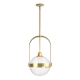 Hubbardton Forge 2019 Modern Brass Clear Glass (ZM) Multi Atlas Pendant