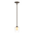 Hubbardton Forge 2010 Bronze Clear Glass with Opal Diffuser (ZU) Multi Simple Mini Pendant