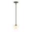 Hubbardton Forge 2010 Bronze Clear Glass with Opal Diffuser (ZU) Multi Simple Mini Pendant