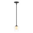 Hubbardton Forge 2010 Black Clear Glass with Opal Diffuser (ZU) Multi Simple Mini Pendant