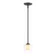 Hubbardton Forge 2010 Oil Rubbed Bronze Clear Glass with Opal Diffuser (ZU) Multi Simple Mini Pendant