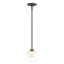 Hubbardton Forge 2010 Oil Rubbed Bronze Clear Glass with Opal Diffuser (ZU) Multi Simple Mini Pendant