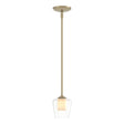 Hubbardton Forge 2010 Soft Gold Clear Glass with Opal Diffuser (ZU) Multi Simple Mini Pendant