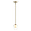 Hubbardton Forge 2010 Soft Gold Clear Glass with Opal Diffuser (ZU) Multi Simple Mini Pendant