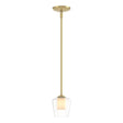 Hubbardton Forge 2010 Modern Brass Clear Glass with Opal Diffuser (ZU) Multi Simple Mini Pendant