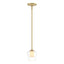 Hubbardton Forge 2010 Modern Brass Clear Glass with Opal Diffuser (ZU) Multi Simple Mini Pendant