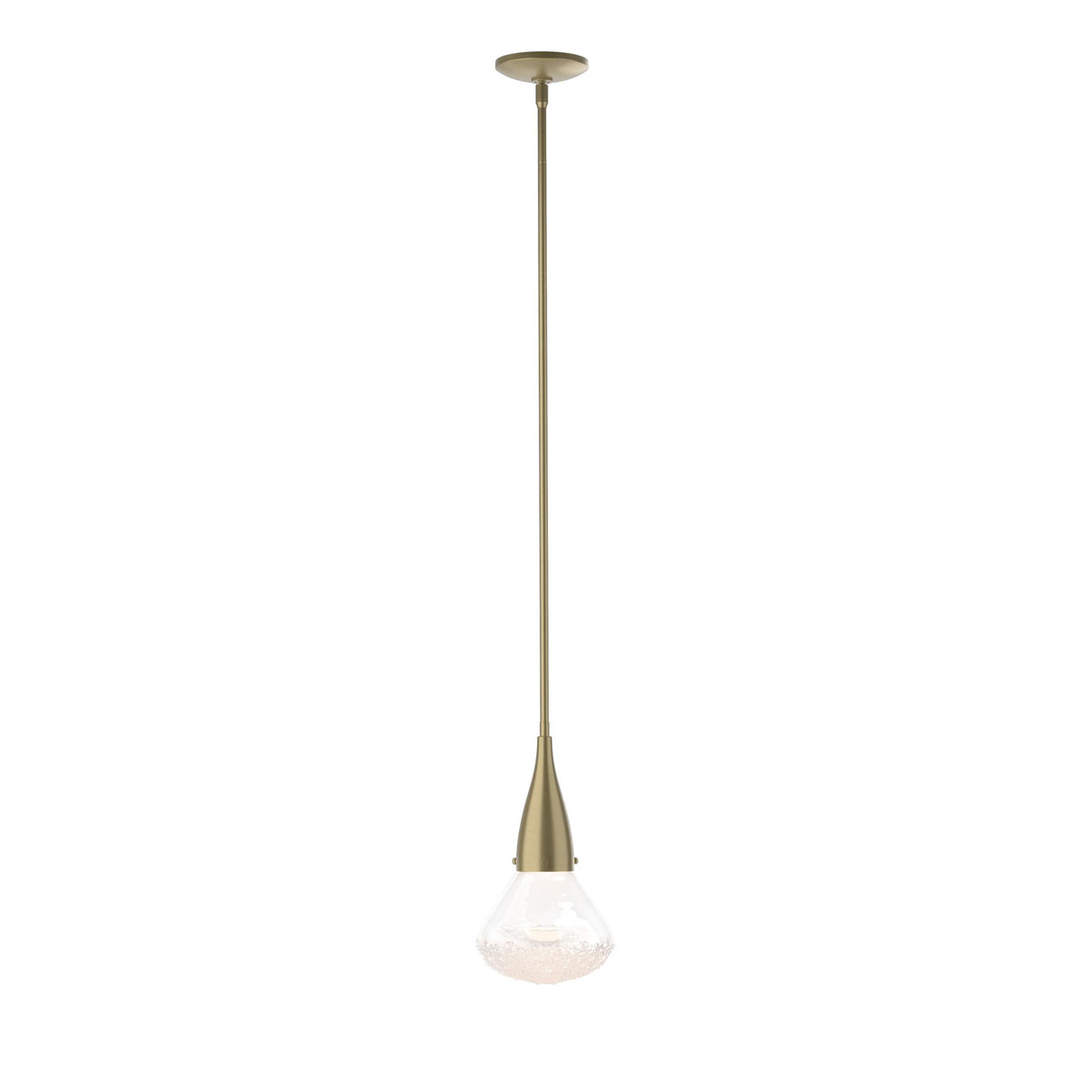Hubbardton Forge 2020 Soft Gold Clear Glass (ZM) Multi Fritz Large Pendant