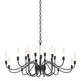 Hubbardton Forge 2014 Black Lisse 20 Arm Chandelier