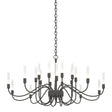 Hubbardton Forge 2014 Natural Iron Lisse 20 Arm Chandelier