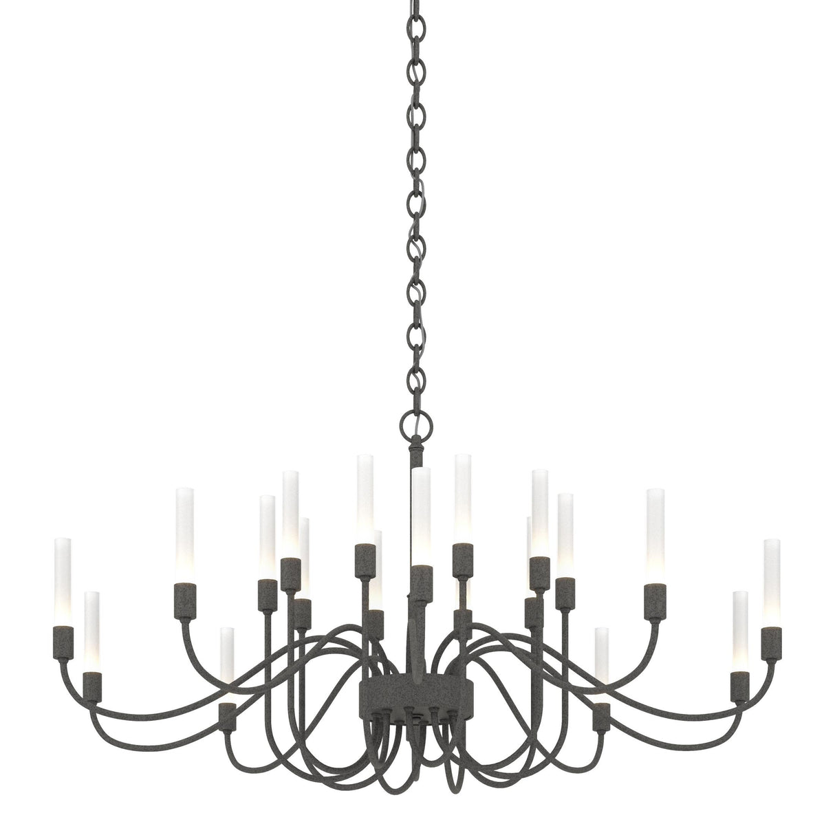 Hubbardton Forge 2014 Natural Iron Lisse 20 Arm Chandelier
