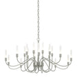Hubbardton Forge 2014 Sterling Lisse 20 Arm Chandelier