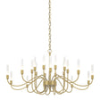 Hubbardton Forge 2014 Modern Brass Lisse 20 Arm Chandelier