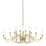 Hubbardton Forge 2014 Modern Brass Lisse 20 Arm Chandelier