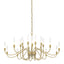 Hubbardton Forge 2014 Modern Brass Lisse 20 Arm Chandelier
