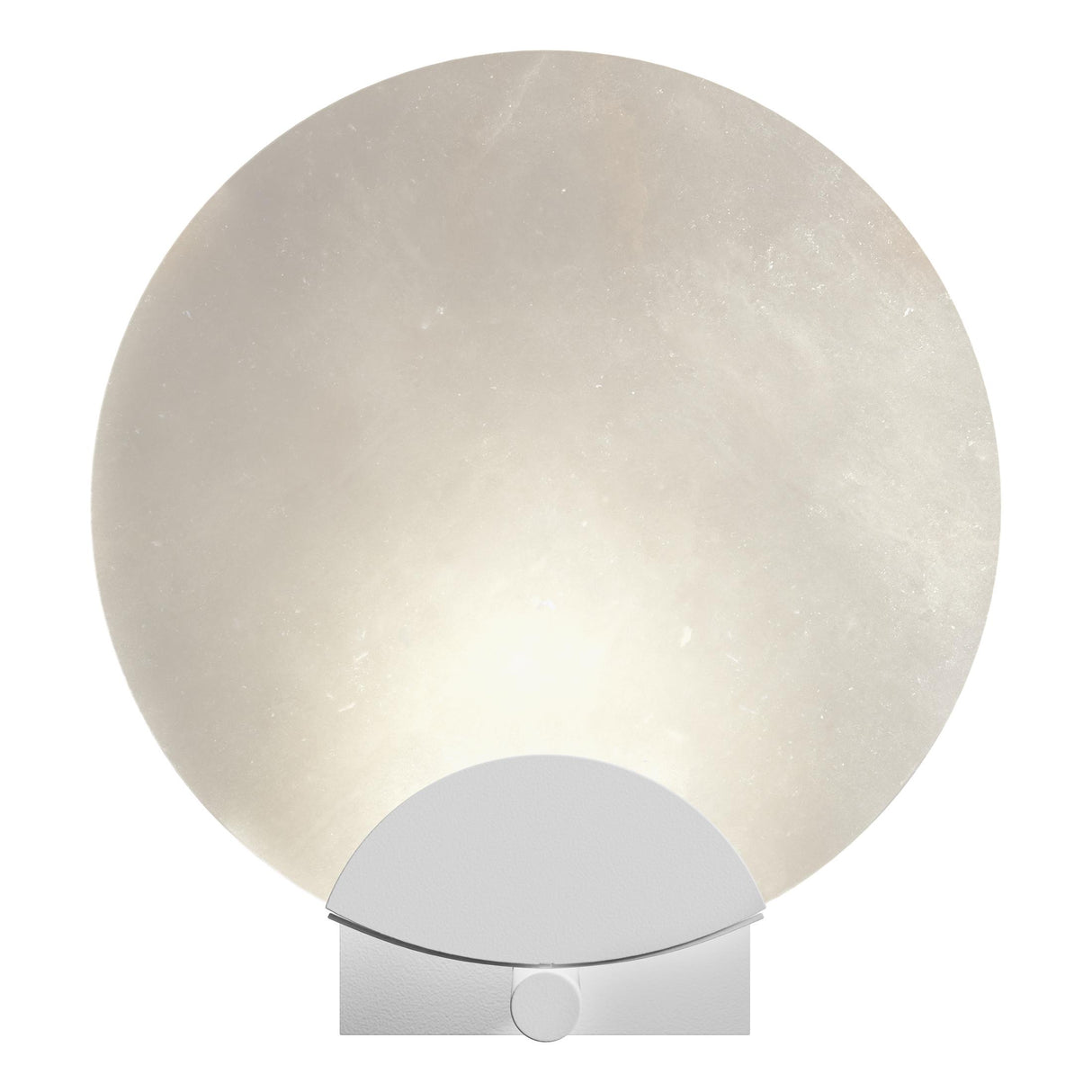 Hubbardton Forge 2023 White Alabaster Callisto 1-Light Sconce