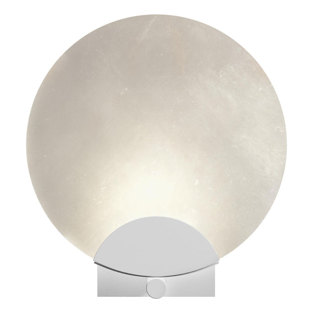 Hubbardton Forge 2023 White Alabaster Callisto 1-Light Sconce