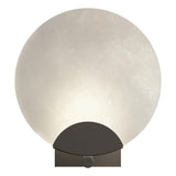 Hubbardton Forge 2023 Dark Smoke Alabaster Callisto 1-Light Sconce