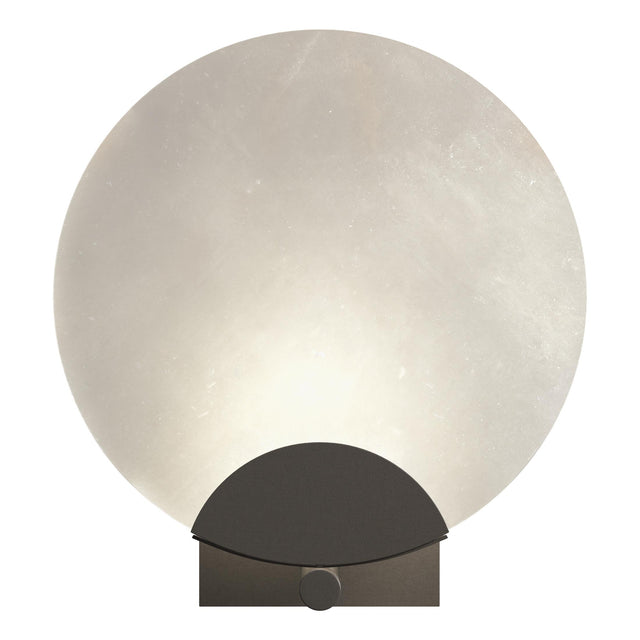 Hubbardton Forge 2023 Dark Smoke Alabaster Callisto 1-Light Sconce