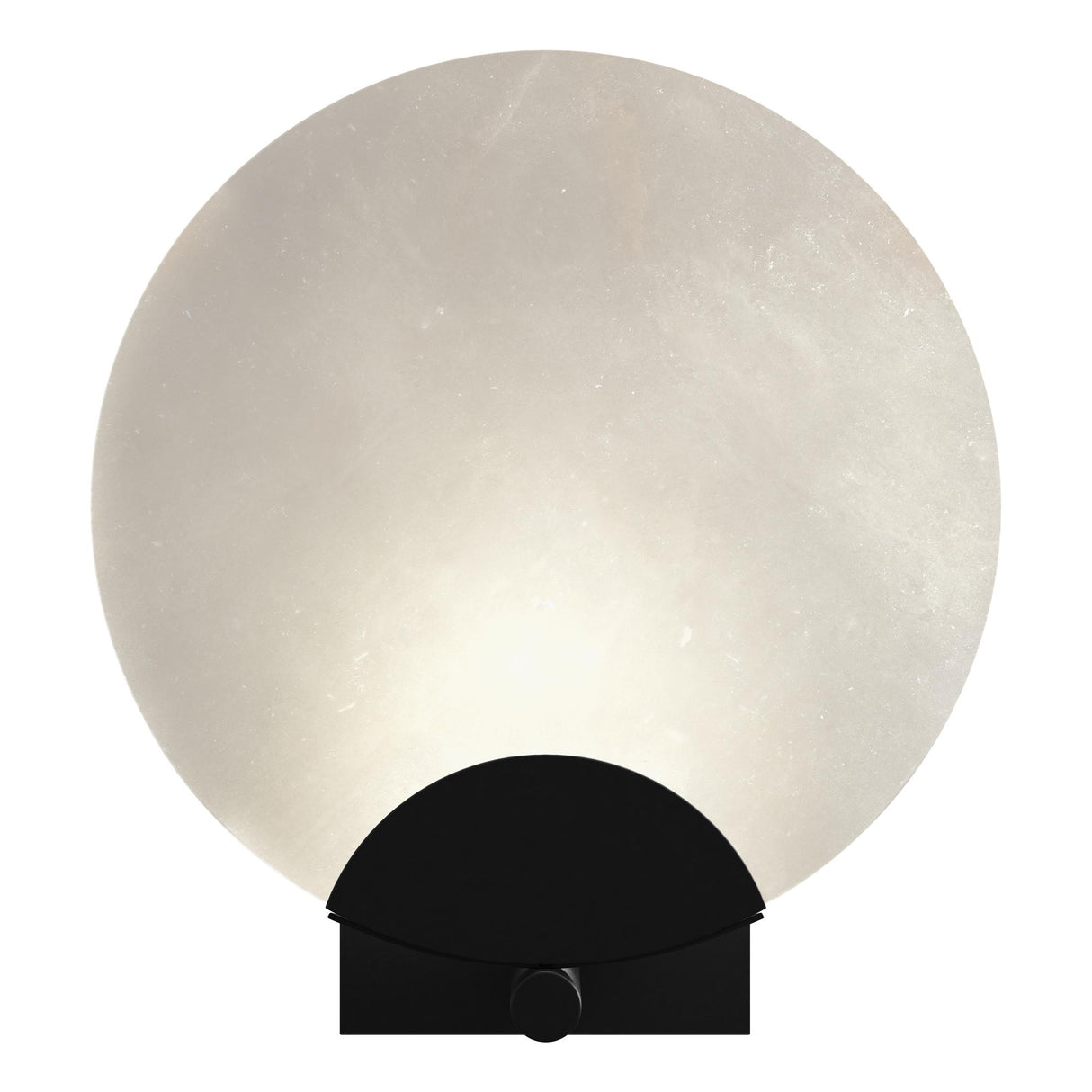 Hubbardton Forge 2023 Black Alabaster Callisto 1-Light Sconce