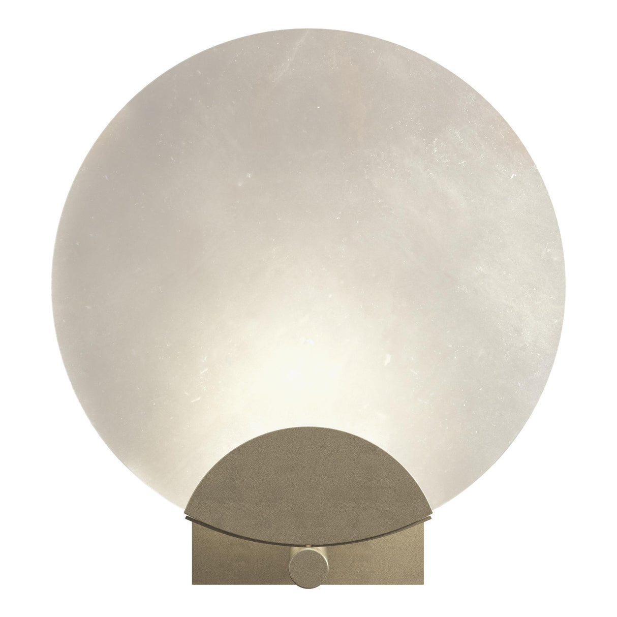 Hubbardton Forge 2023 Soft Gold Alabaster Callisto 1-Light Sconce