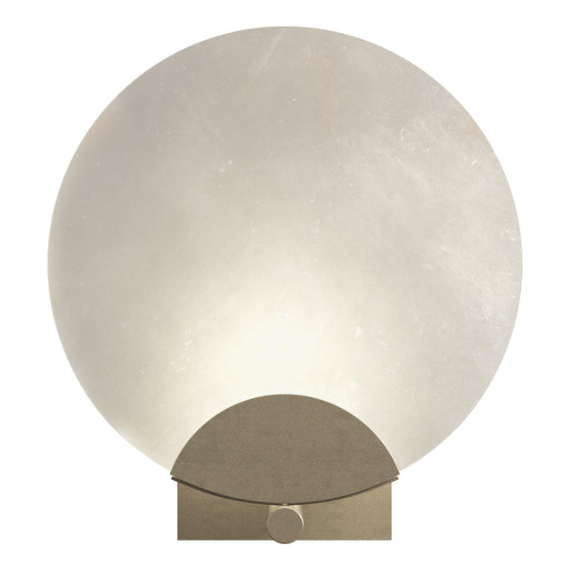 Hubbardton Forge 2023 Soft Gold Alabaster Callisto 1-Light Sconce