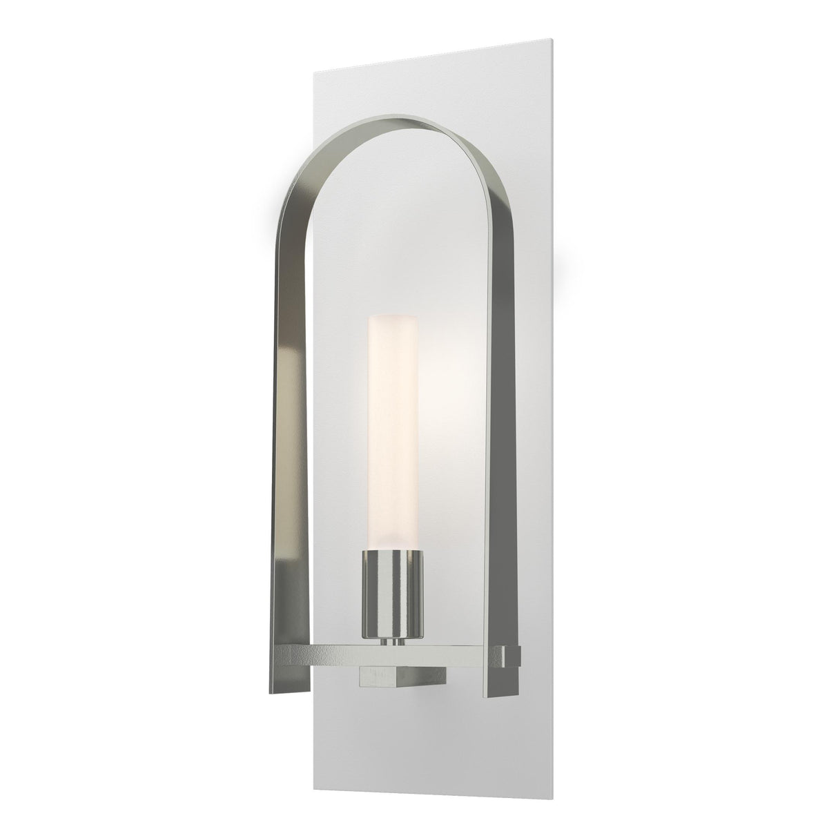 Hubbardton Forge 2023 White Sterling Frosted Glass (FD) Triomphe 1-Light Sconce