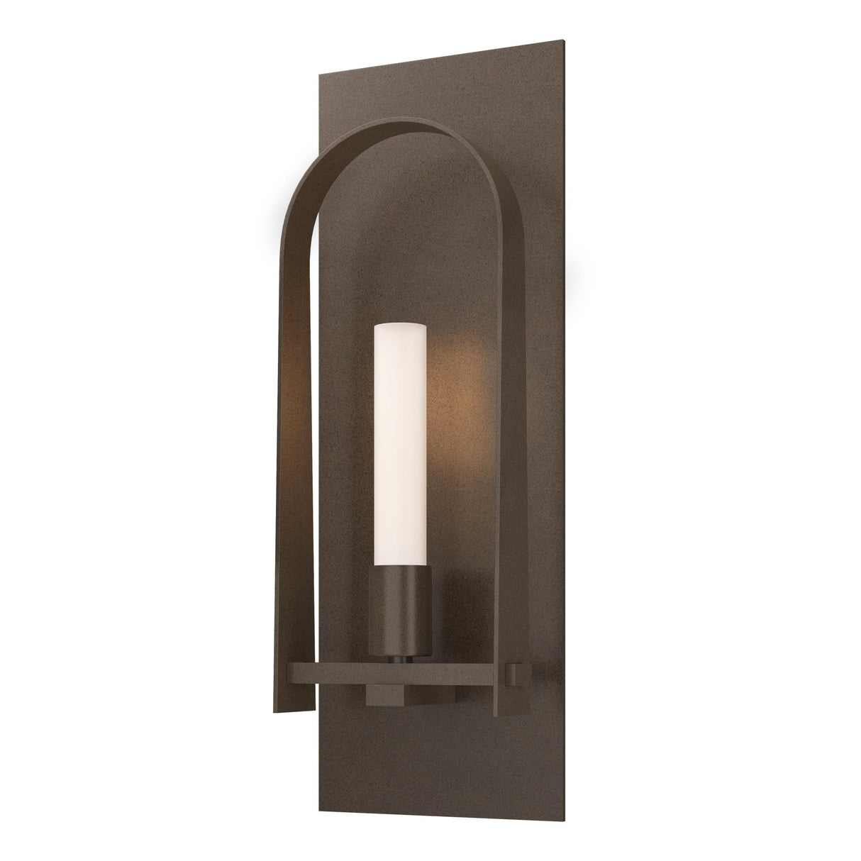 Hubbardton Forge 2023 Bronze Bronze Frosted Glass (FD) Triomphe 1-Light Sconce
