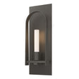 Hubbardton Forge 2023 Dark Smoke Dark Smoke Frosted Glass (FD) Triomphe 1-Light Sconce
