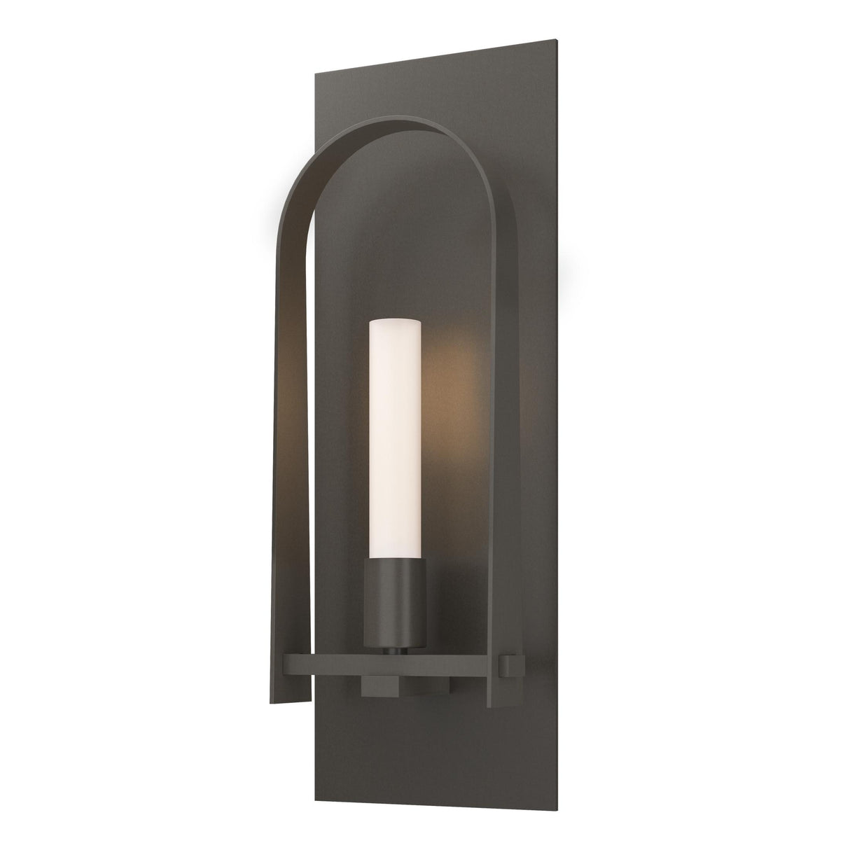 Hubbardton Forge 2023 Dark Smoke Dark Smoke Frosted Glass (FD) Triomphe 1-Light Sconce