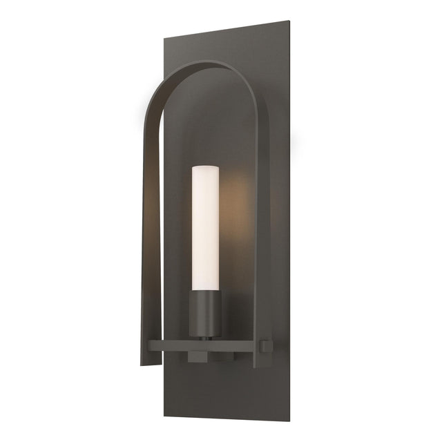 Hubbardton Forge 2023 Dark Smoke Dark Smoke Frosted Glass (FD) Triomphe 1-Light Sconce