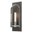 Hubbardton Forge 2023 Dark Smoke Sterling Frosted Glass (FD) Triomphe 1-Light Sconce
