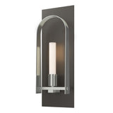 Hubbardton Forge 2023 Dark Smoke Sterling Frosted Glass (FD) Triomphe 1-Light Sconce
