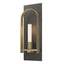 Hubbardton Forge 2023 Dark Smoke Modern Brass Frosted Glass (FD) Triomphe 1-Light Sconce
