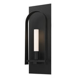 Hubbardton Forge 2023 Black Black Frosted Glass (FD) Triomphe 1-Light Sconce