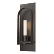 Hubbardton Forge 2023 Oil Rubbed Bronze Oil Rubbed Bronze Frosted Glass (FD) Triomphe 1-Light Sconce