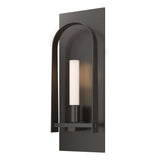 Hubbardton Forge 2023 Oil Rubbed Bronze Oil Rubbed Bronze Frosted Glass (FD) Triomphe 1-Light Sconce
