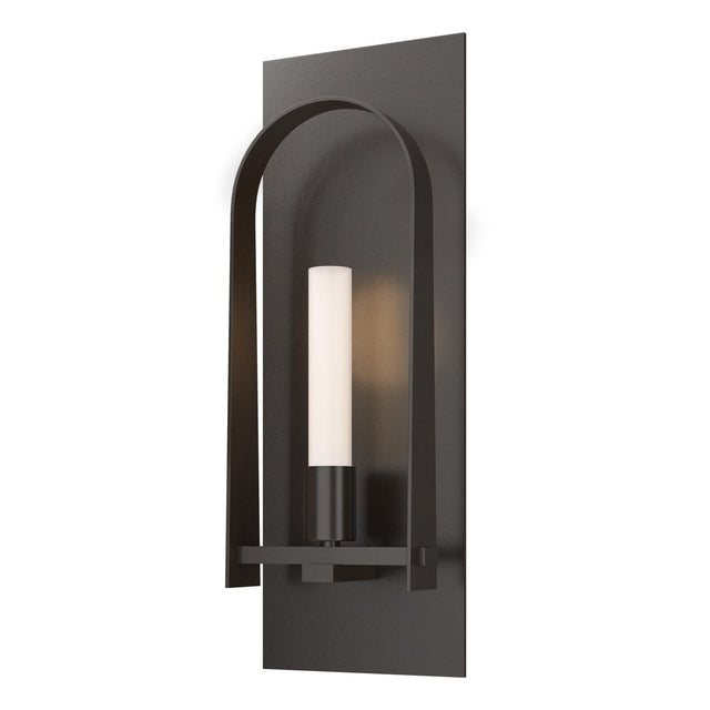 Hubbardton Forge 2023 Oil Rubbed Bronze Oil Rubbed Bronze Frosted Glass (FD) Triomphe 1-Light Sconce