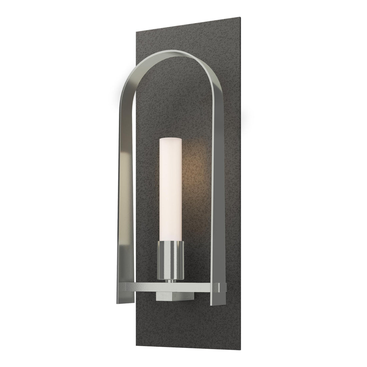 Hubbardton Forge 2023 Natural Iron Sterling Frosted Glass (FD) Triomphe 1-Light Sconce