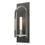 Hubbardton Forge 2023 Natural Iron Sterling Frosted Glass (FD) Triomphe 1-Light Sconce