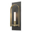 Hubbardton Forge 2023 Natural Iron Modern Brass Frosted Glass (FD) Triomphe 1-Light Sconce