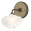 Hubbardton Forge 2022 Oil Rubbed Bronze Soft Gold Frosted Glass (FD) Ume 1-Light Curved Arm Bath Sconce