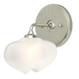 Hubbardton Forge 2022 Sterling Sterling Frosted Glass (FD) Ume 1-Light Curved Arm Bath Sconce