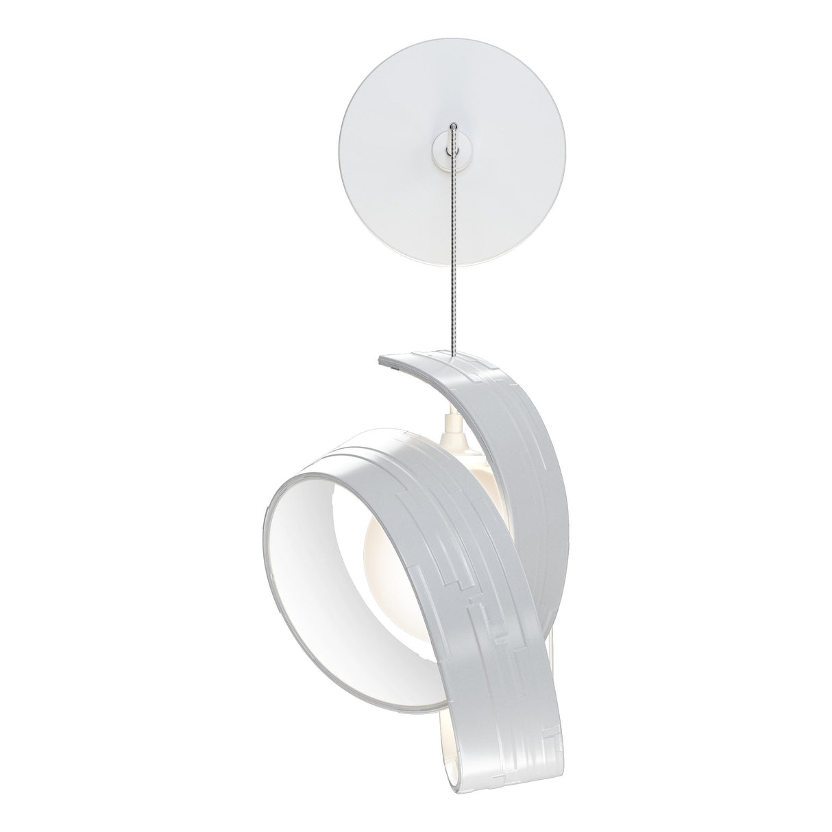 Hubbardton Forge 2023 White Opal Glass (GG) Riza Low Voltage Sconce