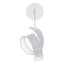 Hubbardton Forge 2023 White Opal Glass (GG) Riza Low Voltage Sconce