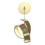 Hubbardton Forge 2023 Modern Brass Opal Glass (GG) Riza Low Voltage Sconce