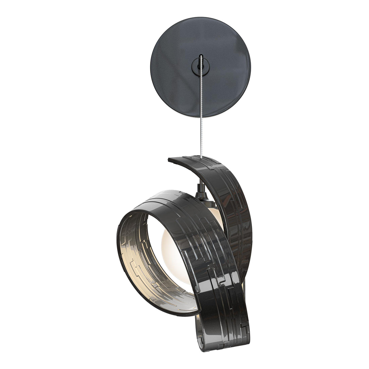 Hubbardton Forge 2023 Ink Opal Glass (GG) Riza Low Voltage Sconce