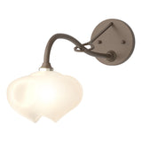 Hubbardton Forge 2022 Bronze Frosted Glass (FD) Ume 1-Light Long-Arm Sconce