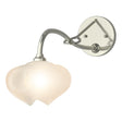 Hubbardton Forge 2022 Sterling Frosted Glass (FD) Ume 1-Light Long-Arm Sconce