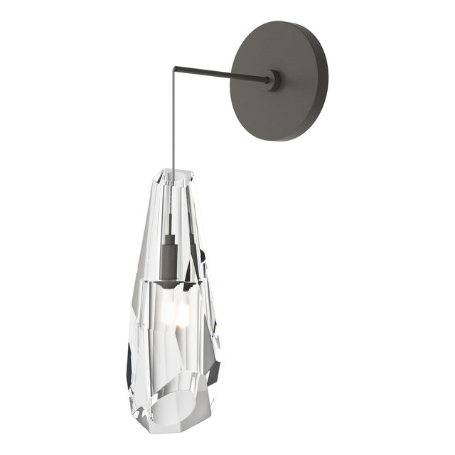 Hubbardton Forge 2023 Dark Smoke Crystal (CR) Luma Low Voltage Sconce