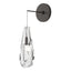 Hubbardton Forge 2023 Oil Rubbed Bronze Crystal (CR) Luma Low Voltage Sconce